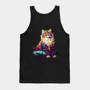 Cat sitting on Pillow Tank Top